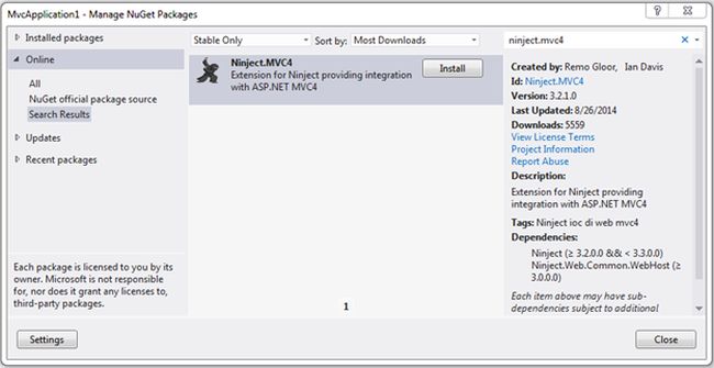 MVC4 Nuget Package